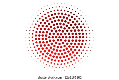 Light Red vector backdrop with hexagons. Abstract illustration with colorful hexagons. Beautiful design for your business advert.