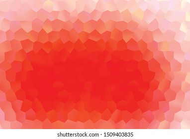 Light Red vector backdrop with hexagons. Colorful hexagons on abstract backdrop. Pattern can for your ad, booklets.