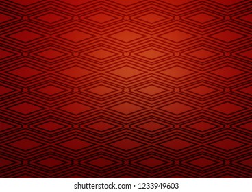 Light Red vector backdrop with lines, cubes. Modern geometric abstract illustration with lines, squares. Backdrop for TV commercials.