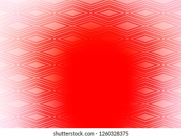 Light Red vector backdrop with lines, cubes. Modern geometric abstract illustration with lines, squares. Best design for your ad, poster, banner.
