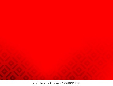 Light Red vector backdrop with lines, cubes. Colorful illustration with lines, cubes on abstract template. Pattern for websites, landing pages.