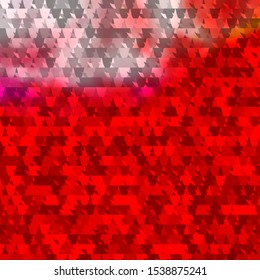 Light Red vector backdrop with lines, triangles. Abstract gradient illustration with triangles. Template for wallpapers.