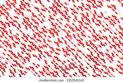Light Red vector backdrop with long lines. Lines on blurred abstract background with gradient. Pattern for business booklets, leaflets.
