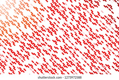 Light Red vector backdrop with long lines. Modern geometrical abstract illustration with staves. Pattern for websites, landing pages.