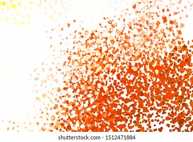 Light Red vector backdrop with memphis shapes. Simple colorful illustration with abstract gradient shapes. Modern design for your business card.