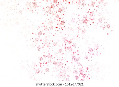 Light Red vector backdrop with memphis shapes. Decorative design in abstract style with random forms. Elegant design for wallpapers.