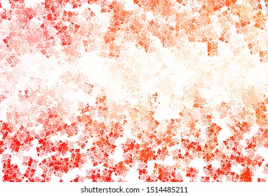 Light Red vector backdrop with memphis shapes. Decorative design in abstract style with random forms. Modern design for your business card.