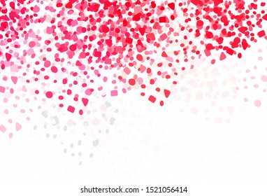 Light Red vector backdrop with memphis shapes. Modern abstract illustration with colorful random forms. Simple design for your web site.