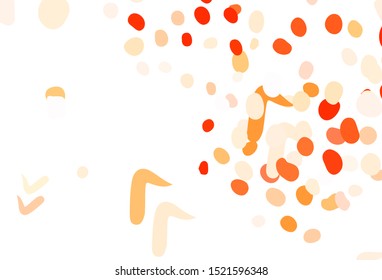 Light Red vector backdrop with memphis shapes. Decorative design in abstract style with random forms. Elegant design for wallpapers.