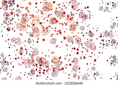 Light Red vector backdrop with memphis shapes. Modern abstract illustration with colorful random forms. Best smart design for your business.