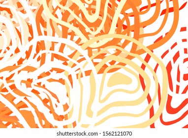 Light Red vector backdrop with memphis shapes. Simple colorful illustration with abstract gradient shapes. Modern design for your business card.