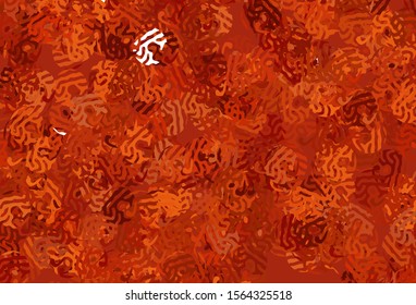 Light Red vector backdrop with memphis shapes. Simple colorful illustration with abstract gradient shapes. Simple design for your web site.