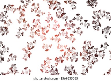 Light Red vector backdrop with memphis shapes. Simple colorful illustration with abstract gradient shapes. Simple design for your web site.
