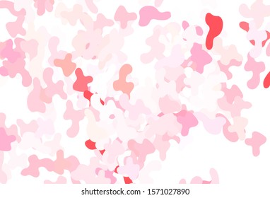 Light Red vector backdrop with memphis shapes. Illustration with colorful gradient shapes in abstract style. Elegant design for wallpapers.