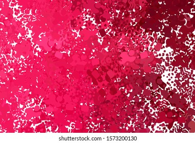 Light Red vector backdrop with memphis shapes. Simple colorful illustration with abstract gradient shapes. Background for a cell phone.