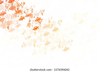 Light Red vector backdrop with memphis shapes. Colorful chaotic forms with gradient in modern style. Background for a cell phone.