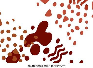 Fondo vectorial rojo claro con formas memphis. Diseño decorativo en estilo abstracto con formas aleatorias. Mejor diseño inteligente para su negocio.