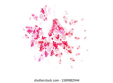 Light Red vector backdrop with memphis shapes. Modern abstract illustration with colorful random forms. Elegant design for wallpapers.