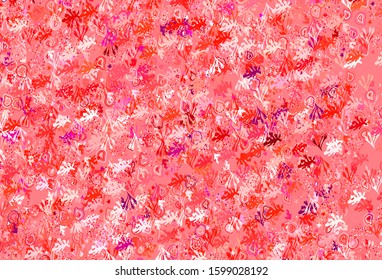 Light Red vector backdrop with memphis shapes. Modern abstract illustration with colorful random forms. Modern design for your business card.