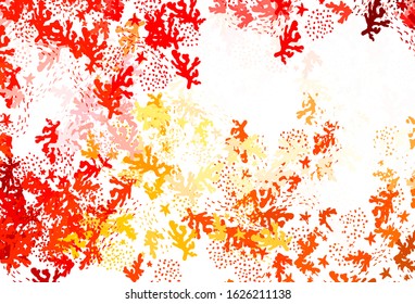 Light Red vector backdrop with memphis shapes. Illustration with colorful gradient shapes in abstract style. Simple design for your web site.