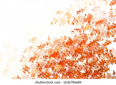 Light Red vector backdrop with memphis shapes. Decorative design in abstract style with random forms. Background for a cell phone.