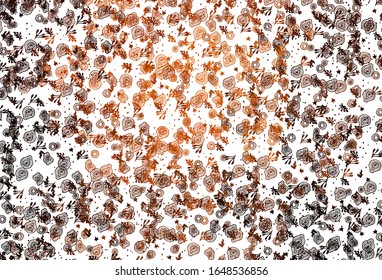 Light Red vector backdrop with memphis shapes. Simple colorful illustration with abstract gradient shapes. Background for a cell phone.