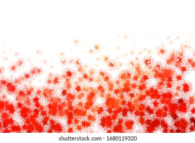Light Red vector backdrop with memphis shapes. Simple colorful illustration with abstract gradient shapes. Elegant design for wallpapers.