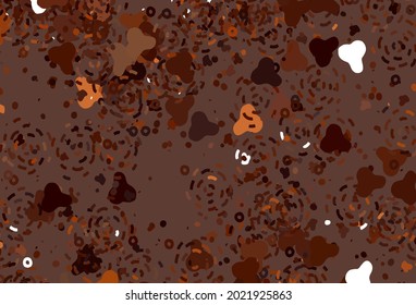 Light Red vector backdrop with memphis shapes. Colorful chaotic forms with gradient in modern style. Modern design for your business card.