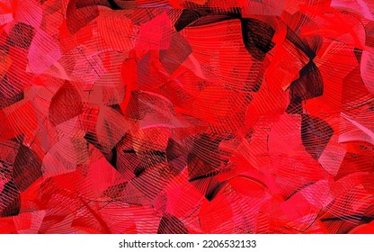 Light Red vector backdrop with memphis shapes.