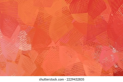 Light Red vector backdrop with memphis shapes. Modern abstract illustration with colorful random forms. Elegant design for wallpapers.