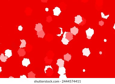 Light Red vector backdrop with memphis shapes. Illustration with colorful gradient shapes in abstract style. Simple design for your web site.