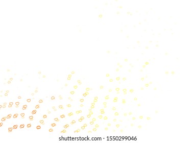 Light Red vector backdrop with sweet hearts. Beautiful colored illustration with hearts in celebration style. Pattern for marriage gifts, congratulations.