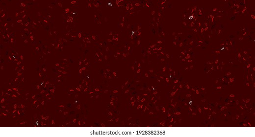 Light Red vector backdrop with woman's power symbols. Illustration with signs of women's strength and power. Background for International Women’s Day.