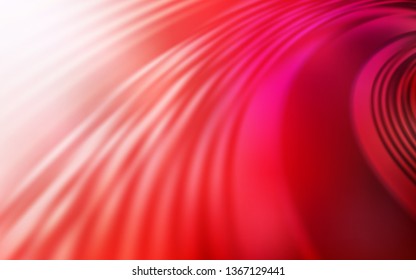 Light Red vector backdrop with wry lines. Modern gradient abstract illustration with bandy lines. A new texture for your  ad, booklets, leaflets.