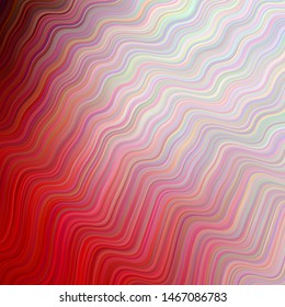 Light Red vector backdrop with wry lines. Colorful illustration in abstract style with gradient. New composition for your brand book.
