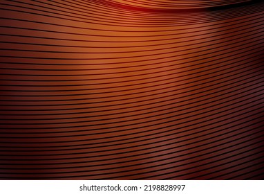 Light Red vector backdrop with wry lines. Creative illustration in halftone style with gradient. Pattern for your design.