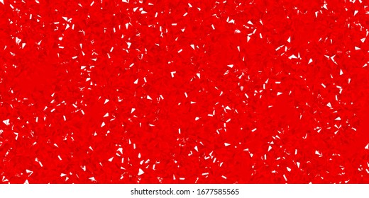 Light Red vector backdrop with xmas snowflakes. Colorful abstract illustration with snowflakes. New year websites pattern.