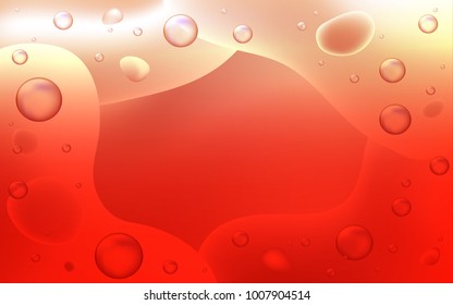 Light Red vector background with abstract circles. Brand-new colored illustration in memphis style with gradient. A completely new template for your business design.