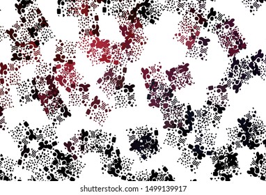 Light Red vector background with abstract shapes. Decorative design in abstract style with random forms. Modern design for your business card.