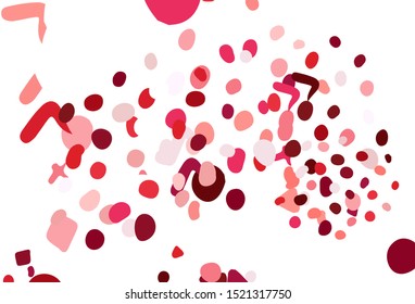 Light Red vector background with abstract shapes. Colorful chaotic forms with gradient in modern style. Background for a cell phone.