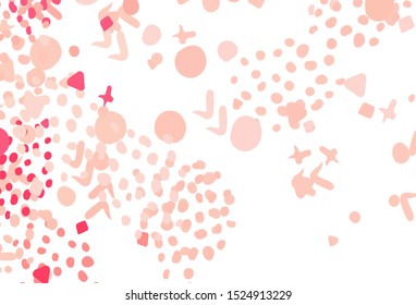 Light Red vector background with abstract shapes. Illustration with colorful gradient shapes in abstract style. Best smart design for your business.