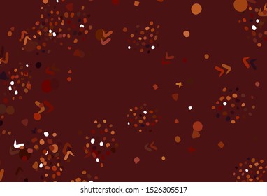 Light Red vector background with abstract shapes. Colorful chaotic forms with gradient in modern style. Modern design for your business card.