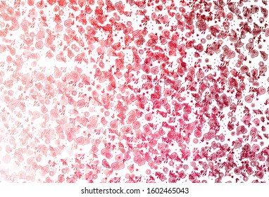 Light Red vector background with abstract shapes. Colorful chaotic forms with gradient in modern style. Best smart design for your business.