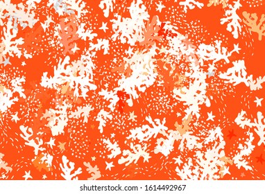 Light Red vector background with abstract shapes. Colorful chaotic forms with gradient in modern style. Background for a cell phone.