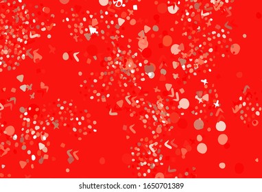 Light Red vector background with abstract shapes. Simple colorful illustration with abstract gradient shapes. Modern design for your business card.