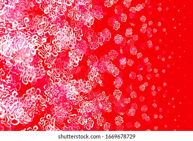 Light Red vector background with abstract shapes. Illustration with colorful gradient shapes in abstract style. Best smart design for your business.