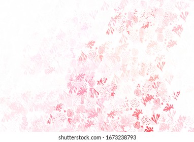 Light Red vector background with abstract shapes. Modern abstract illustration with colorful random forms. Elegant design for wallpapers.