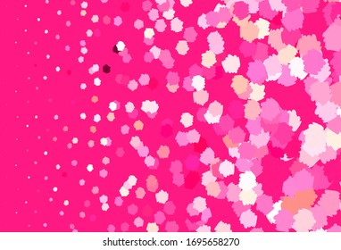 Light Red vector background with abstract shapes. Modern abstract illustration with colorful random forms. Background for a cell phone.