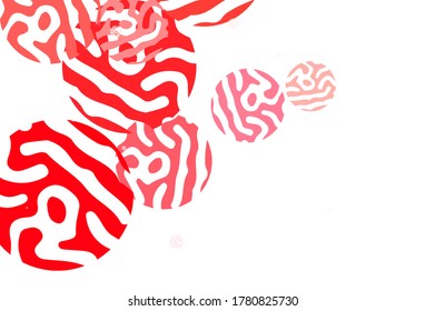 Light Red vector background with abstract shapes. Simple colorful illustration with abstract gradient shapes. Best smart design for your business.