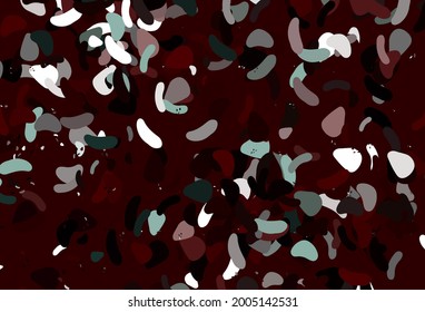 Light Red vector background with abstract forms. Simple colorful illustration with abstract gradient shapes. Modern design for your business card.